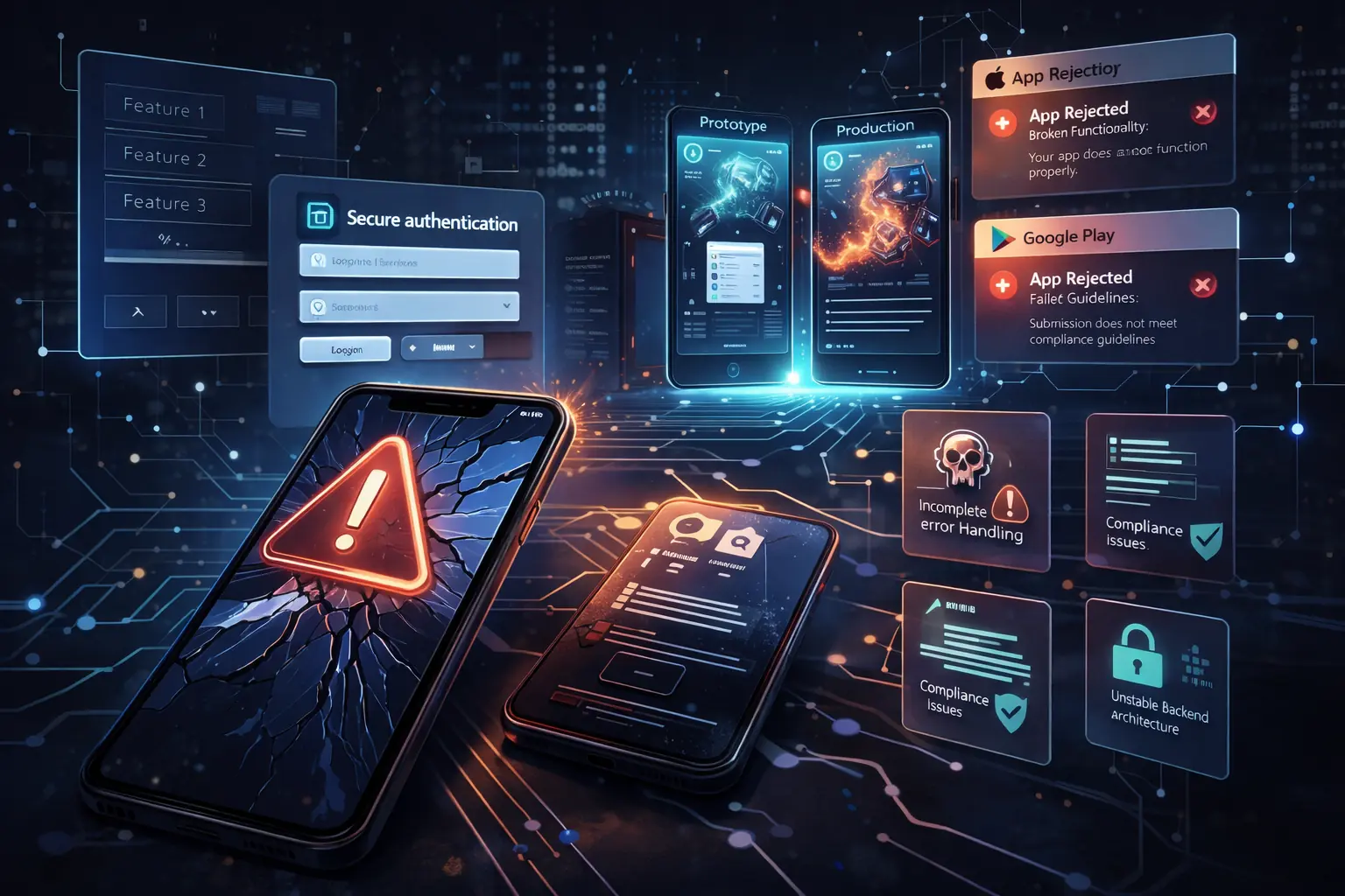 Risks of building a mobile app with AI