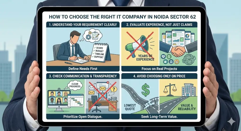 Guide on how to choose the right IT company in Noida